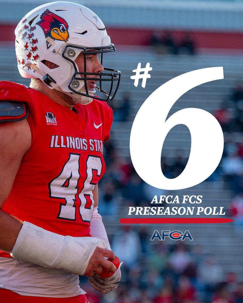 Checking in at No. 6 in the AFCA FCS Preseason Poll‼️