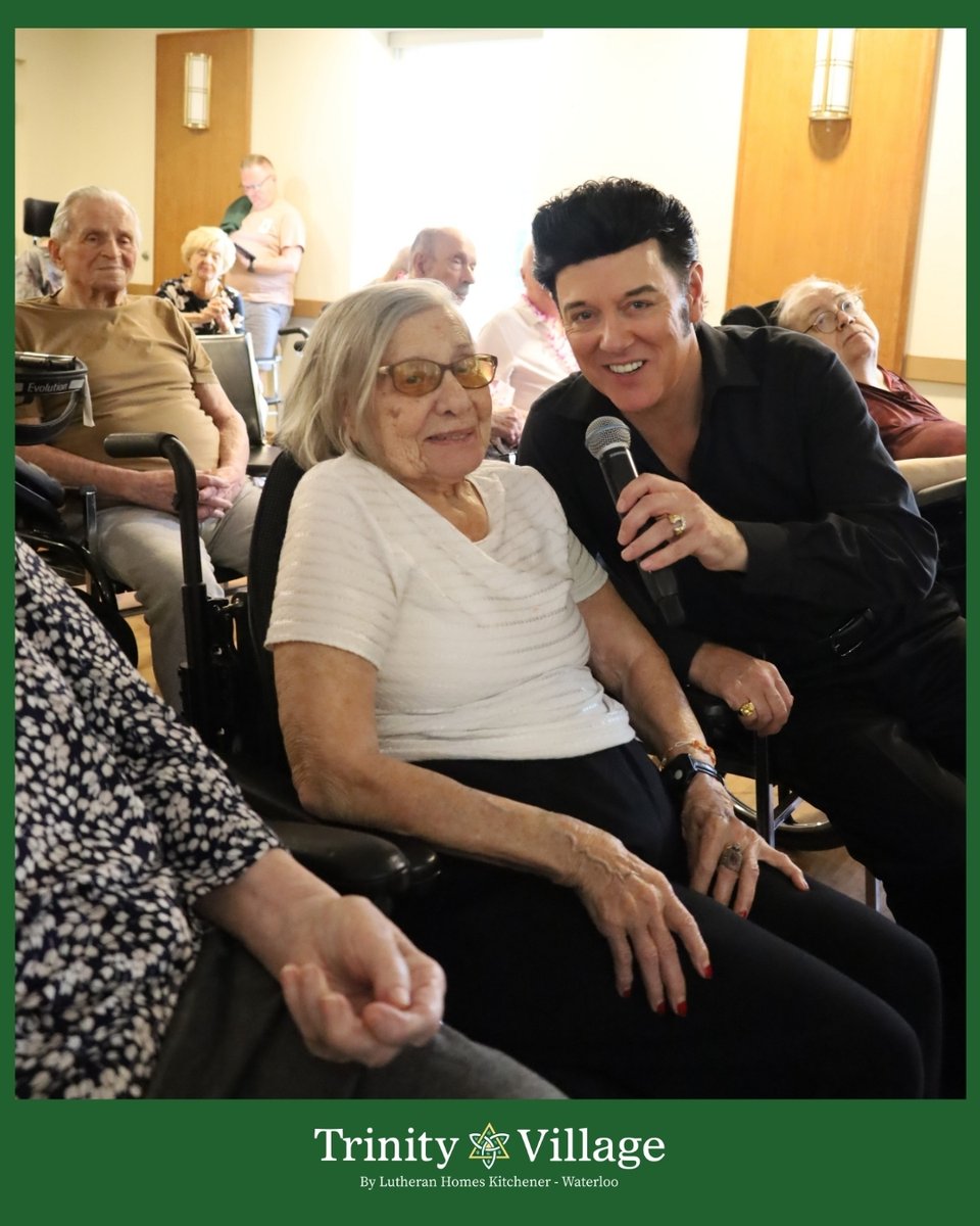 Trinity_Village's tweet photo. What a show! 🎤✨ Our residents lit up with smiles during a lively performance featuring Elvis and Marilyn Monroe. From singing along to classic hits to celebrating birthdays in style, the room was full of joy and laughter.

Moments like these mean so much to our community 💚 https://t.co/WlSOBFLAdp