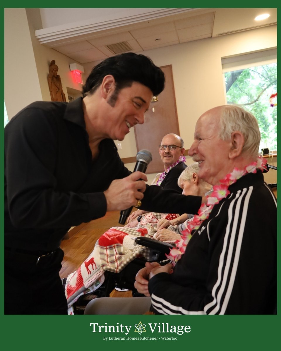 Trinity_Village's tweet photo. What a show! 🎤✨ Our residents lit up with smiles during a lively performance featuring Elvis and Marilyn Monroe. From singing along to classic hits to celebrating birthdays in style, the room was full of joy and laughter.

Moments like these mean so much to our community 💚 https://t.co/WlSOBFLAdp