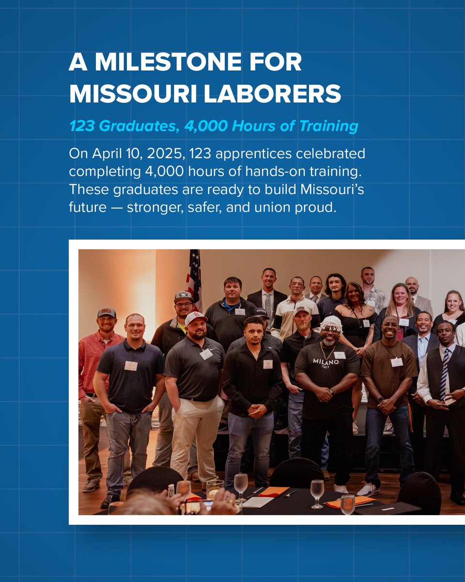 LiUNA579's tweet image. Proud to welcome 123 new journeypersons to the ranks.

✅ 4,000 training hours
✅ No debt
✅ Good wages + benefits

#UnionStrong #LIUNA #EarnWhileYouLearn