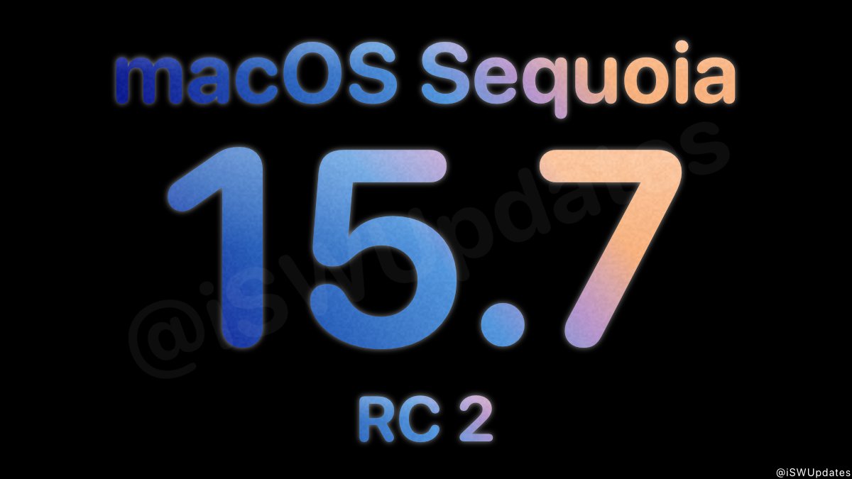 iSWUpdates's tweet photo. macOS Sequoia 15.7 Release Candidate 2 (24G210) has been released to registered developers. #macOS157 #macOS157RC https://t.co/DjFR85vB8M
