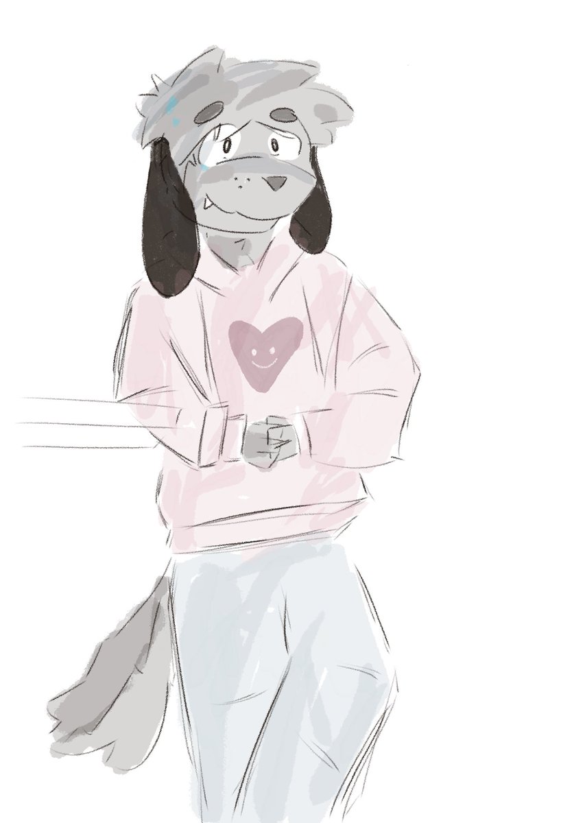 drew my guy in a sweater i saw once and never again