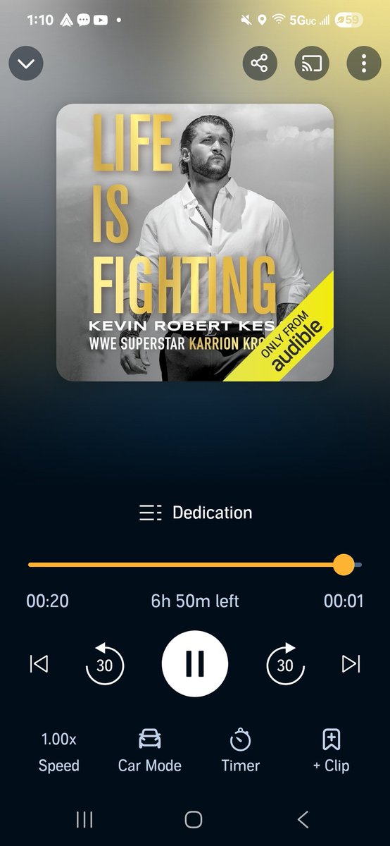 bsmitty72's tweet image. I bought the physical book and audio book
 There is something about hearing a writer's words read with their own voice adds so much more context from their emotion and inflection. Thank you @realKILLERkross for making so many people seen with your story.