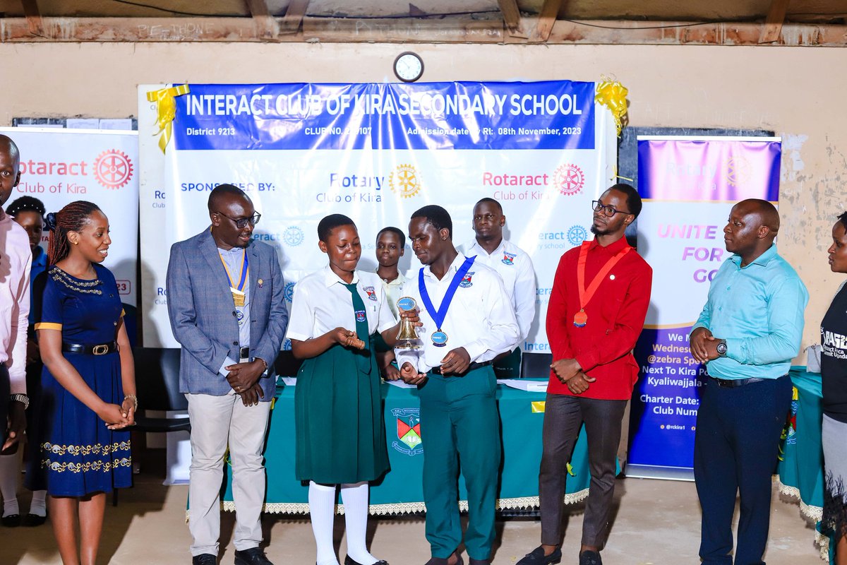 rckira1's tweet photo. On Thursday, 7th August 2025, we celebrated the successful Charter &amp; Installation of the Interact Club of Kira Senior Secondary School. 

We witnessed a powerful transition of leadership and inducted over 70 vibrant Interactors ready to serve. 
#RotaryEyamba
#RcKiraImpacts https://t.co/pbIOGzmhNy
