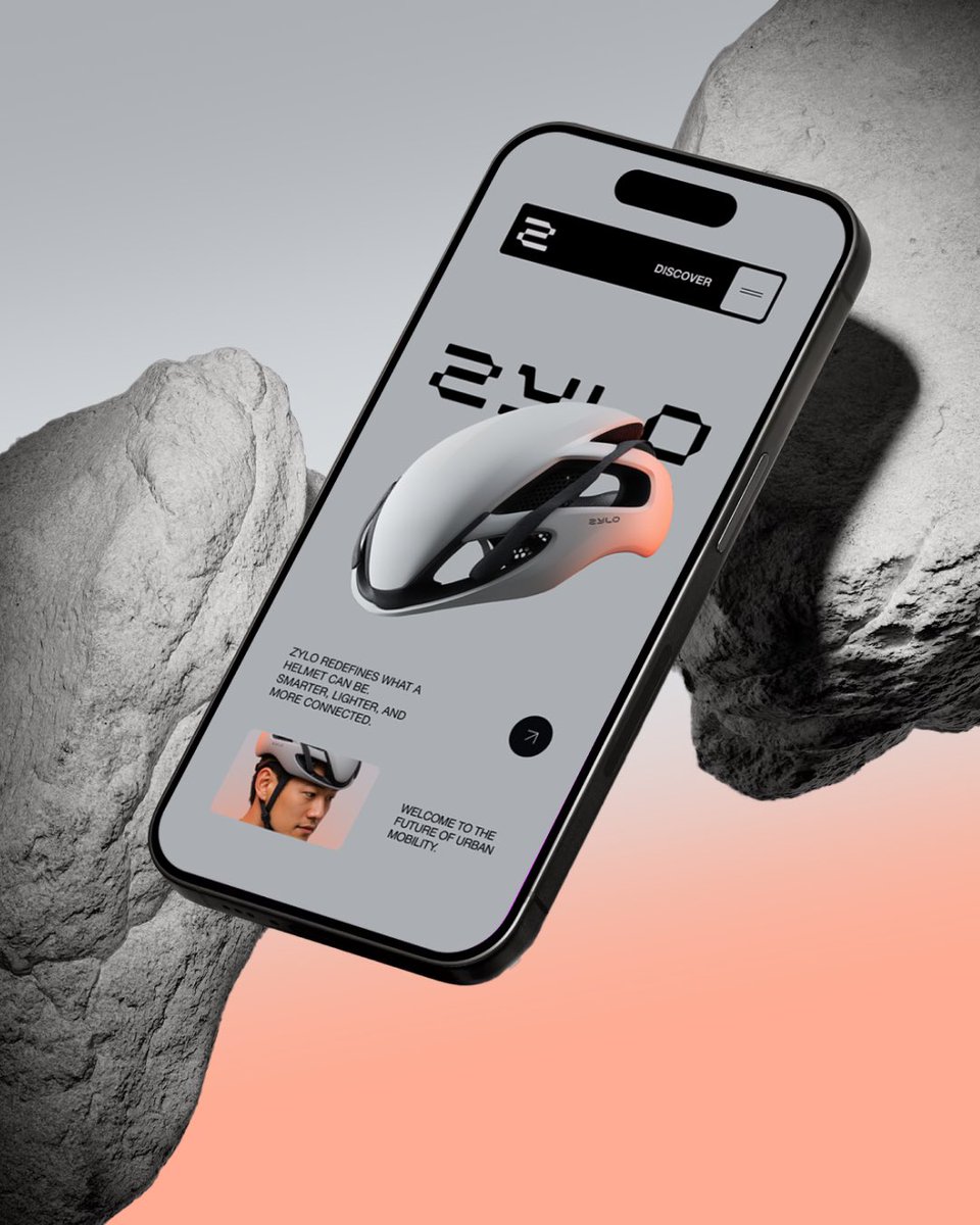 MariuszMitkow's tweet photo. I designed a concept website for Zylo, a next-gen helmet brand that blends sleek modern aesthetics, futuristic tech, and cinematic product renders into one seamless story. #websesign https://t.co/Z8CCWyrWf4