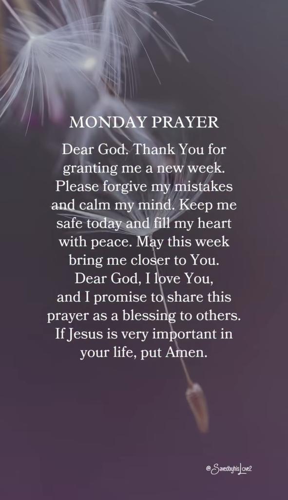 Therapyquotes_'s tweet image. Monday prayer