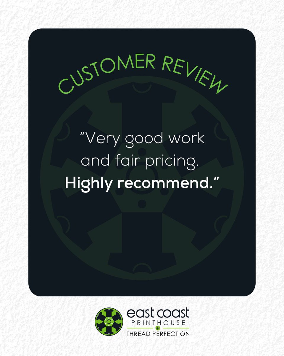 ECPrinthouse's tweet image. Thank you so much for the kind words! We&apos;re proud to provide quality work at a fair price, and we&apos;re so grateful for your support. 🙌🧵

📞 | (757) 833-0633
🌐 | vist.ly/32znr

#CustomerReview #ThreadPerfection #EastCoastPrinthouse #CustomApparel