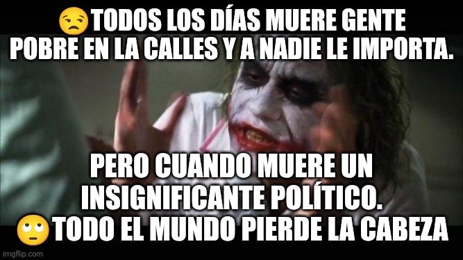 <a href="/LevyRincon/">Levy Rincón</a> 🧐 Miguel Uribe Negaba:

-La violencia militar y policial.
-Los feminicidios.
-El derecho a la protesta.
-Los derechos laborales.
-La corrupción de su propia gente.
 
🤷🏻‍♂️ No se le va a hacer falta a nadie.