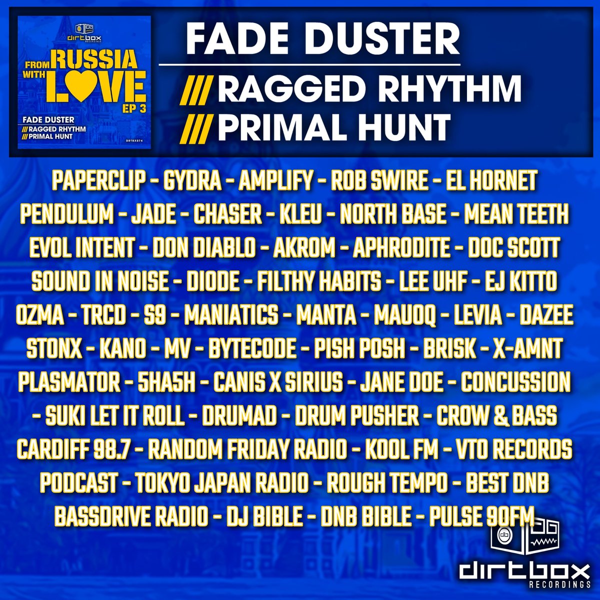 Loving how much support the new 'Fade Duster' release on Dirtbox Recordings has had. 

Grab the release today.
cygnusmusic.link/erb3r2k