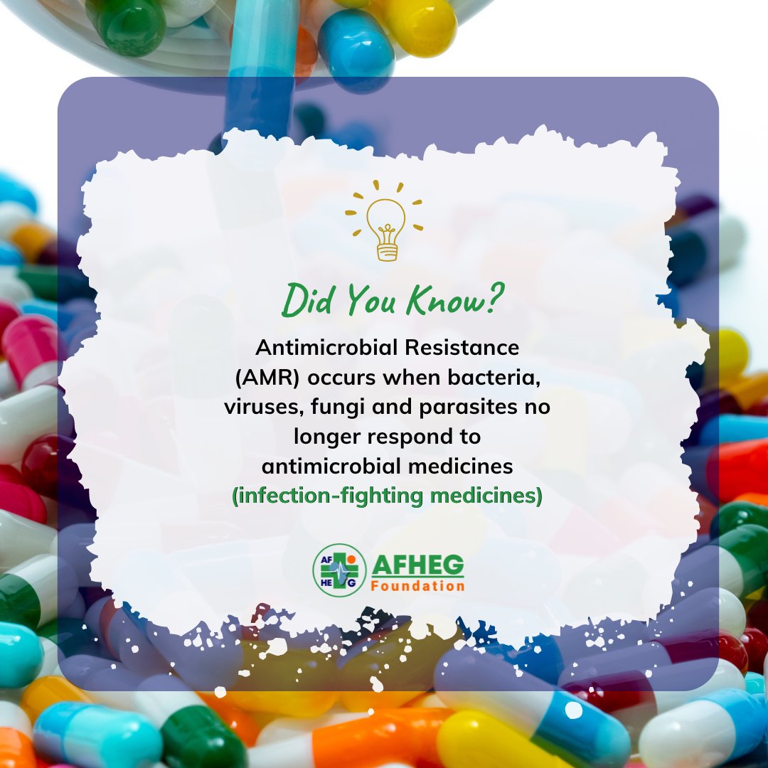 What does #AntimicrobialResistance mean to you and me?
💊 It allows dangerous bacteria to become resistant to life-saving medicines, making certain diseases untreatable
💊 It means most medicines we rely on may stop working