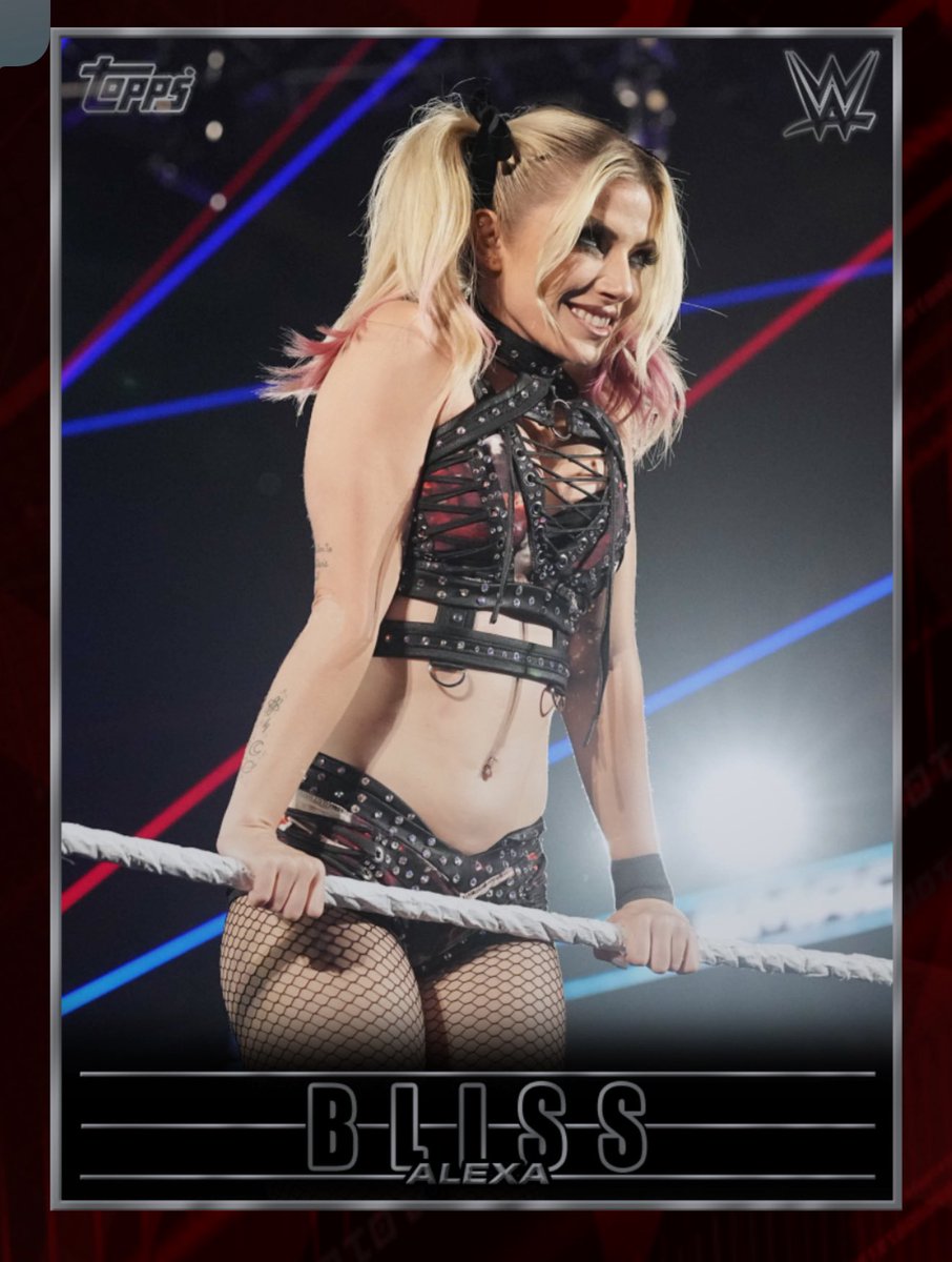 BlissNationWWE's tweet image. New Alexa Bliss card! @AlexaBliss_WWE #AlexaBliss #WWESlam