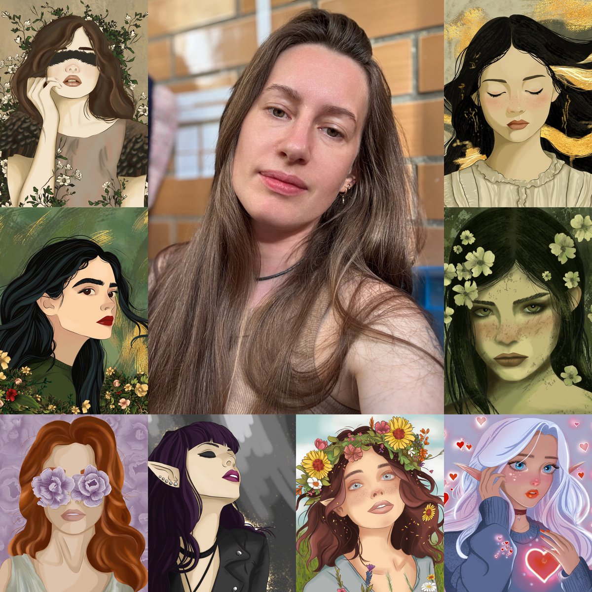 Good morning dear friends ☀️

QT 3 facts about your work 💚

1. I draw my works from visions, dreams and mirages.

2. The most important thing in my works is the power of feminine sensuality.

3. I love fantasy, magic and nature, that's why I draw them.