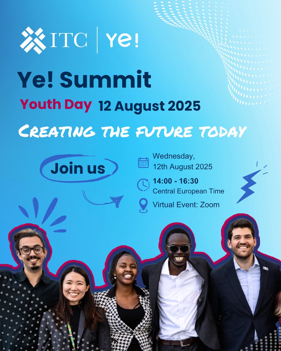 UN4Youth's tweet photo. Calling all young changemakers🌟. 

This International Youth Day, the @ye_community invites you to a global 🌍 summit celebrating the power of youth-driven innovation under the theme "Creating the Future Today." 

📅 August 12th ⏲️2:00PM GMT+2 📍Online
https://t.co/4WkYaXvWra https://t.co/T7b2QPW0q5