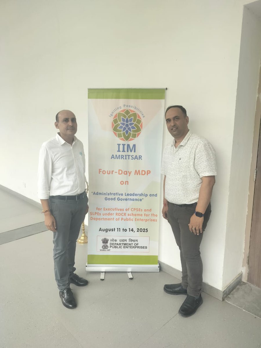vktyagi2006's tweet photo. Gratitude @ChetanJain4572 ,@celbharat for providing an excellent learning opportunity at IIM Amritsar. https://t.co/NBgSpva2MC