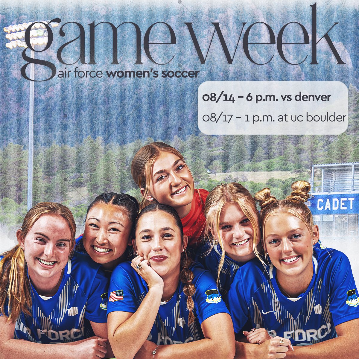 It’s that time of year 🤩

The Falcons head back to work on Thursday Aug. 14 as they take on Denver in their home opener at 6 p.m.! 

#FlyFightWin