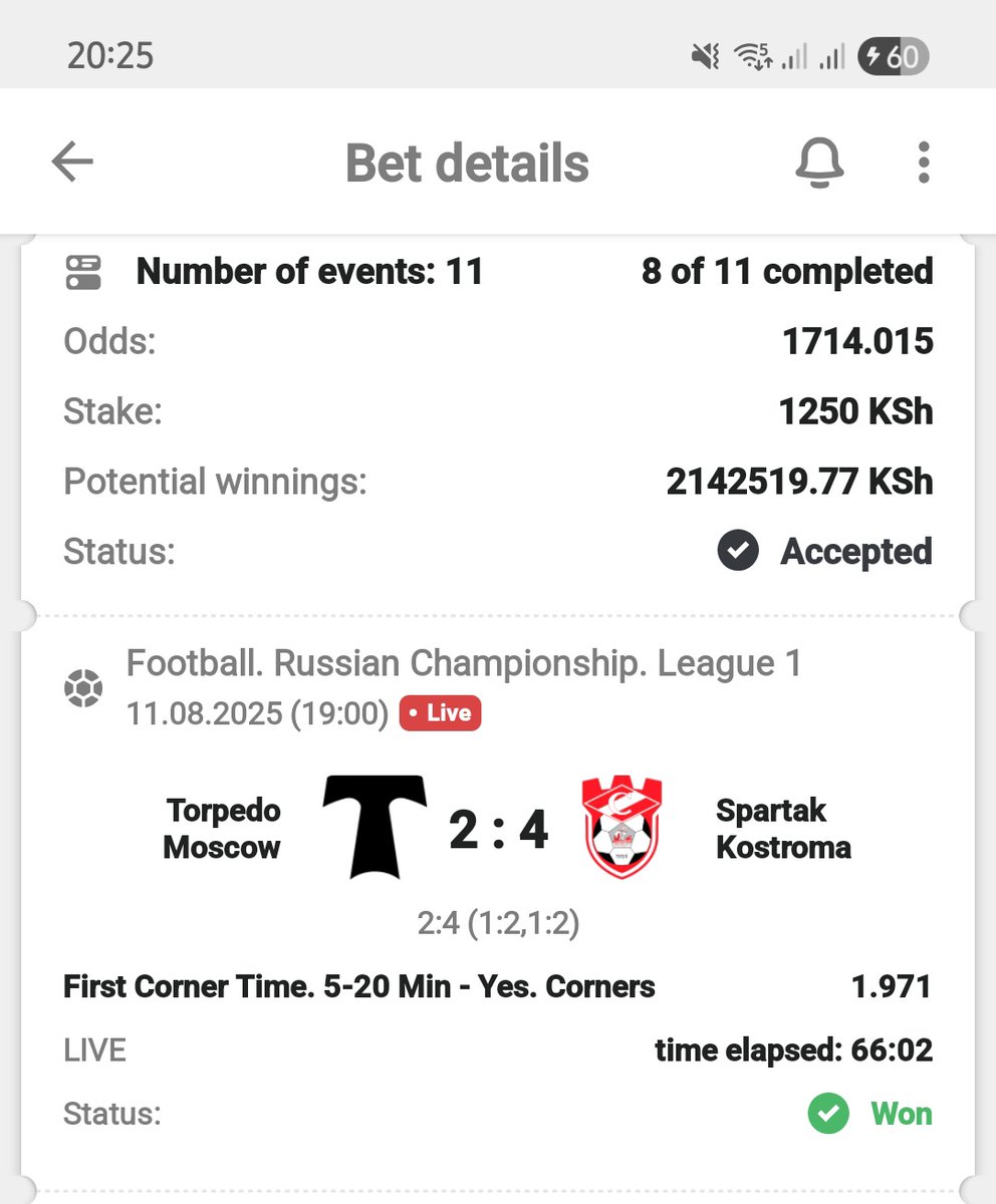 bramke_'s tweet image. 2 left now 😞😊

Winning 1714 odds is insane 🙁😩

Join chat.whatsapp.com/C6FaD155BUR8KA…

Retweet and paste.... As we wait 🙏❤️💓💙🚀