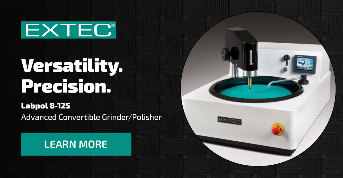 ExtecCorp's tweet image. Explore the versatility of the Extec Labpol 8-12S Grinder/Polisher. Perfect for diverse materials prep needs with its adaptable system. Achieve consistent, high-quality results. More info: shorturl.at/irE27 #Labpol #Extec