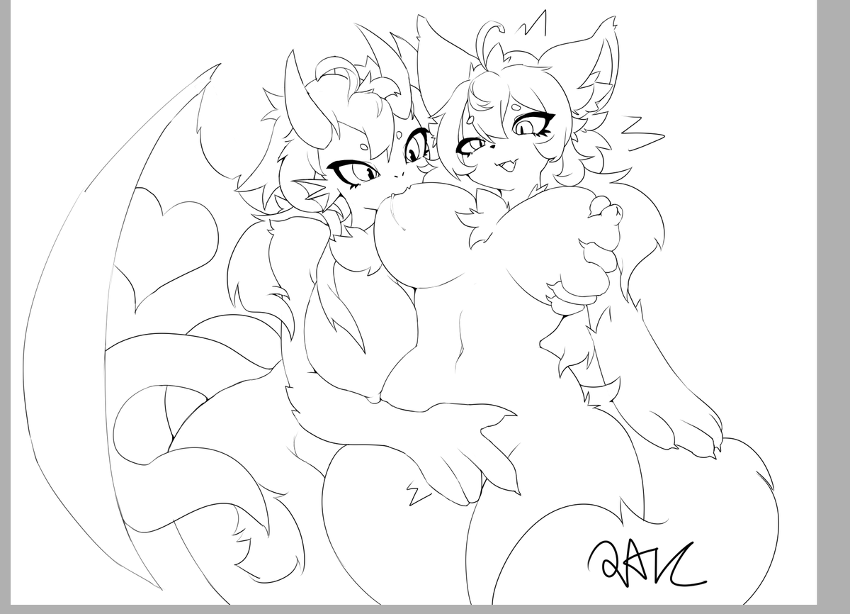 QAVC13's tweet photo. unfinished 🐉x🦊 https://t.co/LSFk8f5xL5