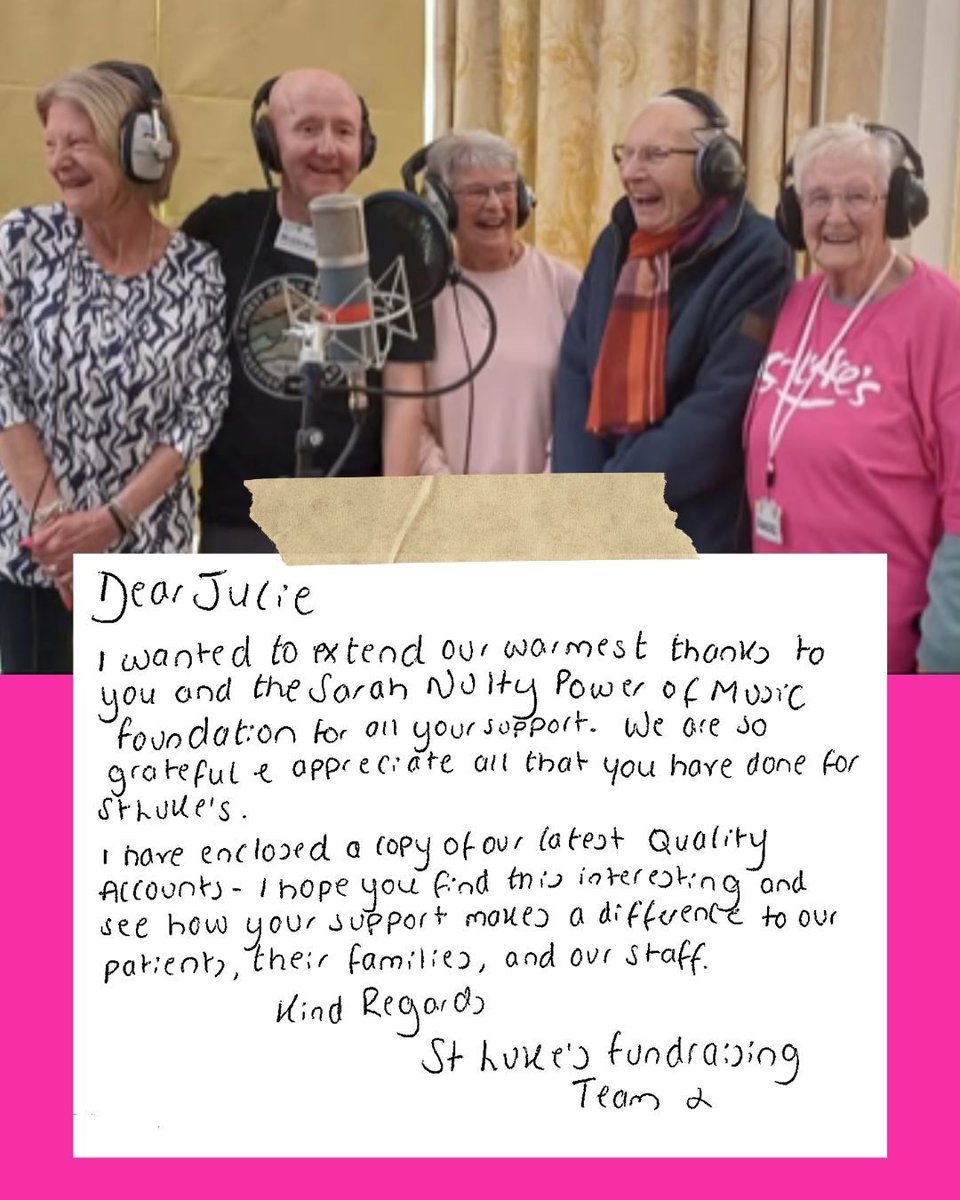 bemorenulty's tweet image. We love hearing from our grant recipients &amp;amp; seeing the incredible impact music has on people’s lives. We’re so proud our grant helped make this beautiful project possible. It’s a song filled with hope, joy &amp;amp; meaning 👉  youtube.com/watch?v=VEzya8… 

 @stlukes_sheff @helpsheffield