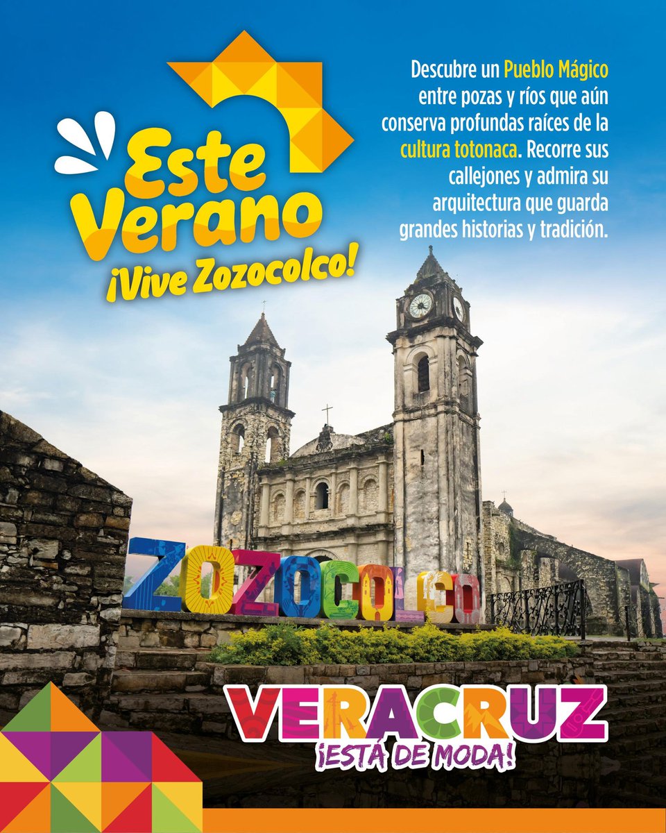 VeracruzTurismo's tweet photo. 📍Zozocolco, donde la cultura vive en cada rincón de este Pueblo Mágico 🏵️ es el lugar perfecto #EsteVerano para salir de la rutina 🤩.
#VeracruzEstáDeModa ✨ https://t.co/1L9efs6djY