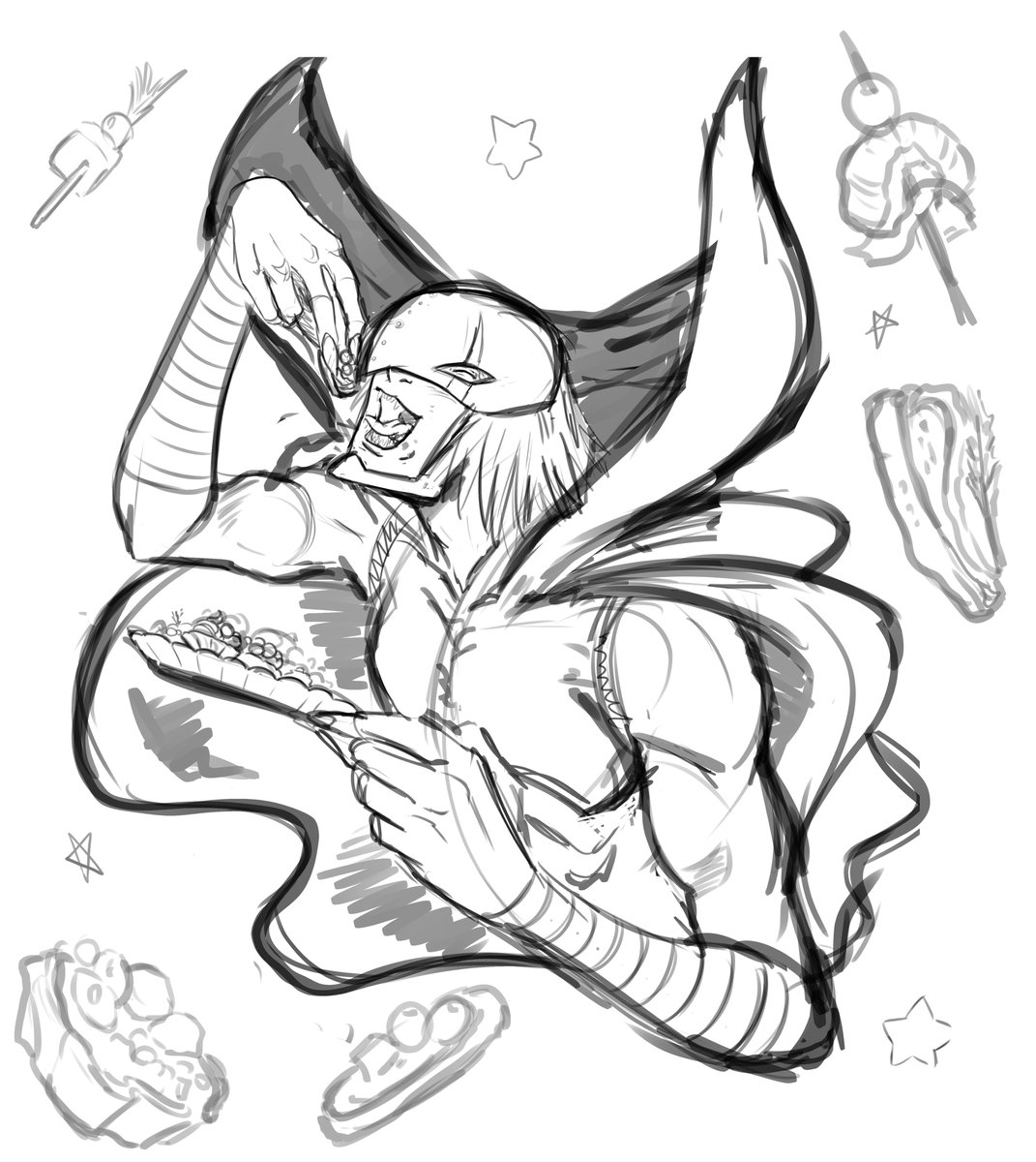 hors d'ovre😋

#WIP  #Digimon #sketches #digimonfanart