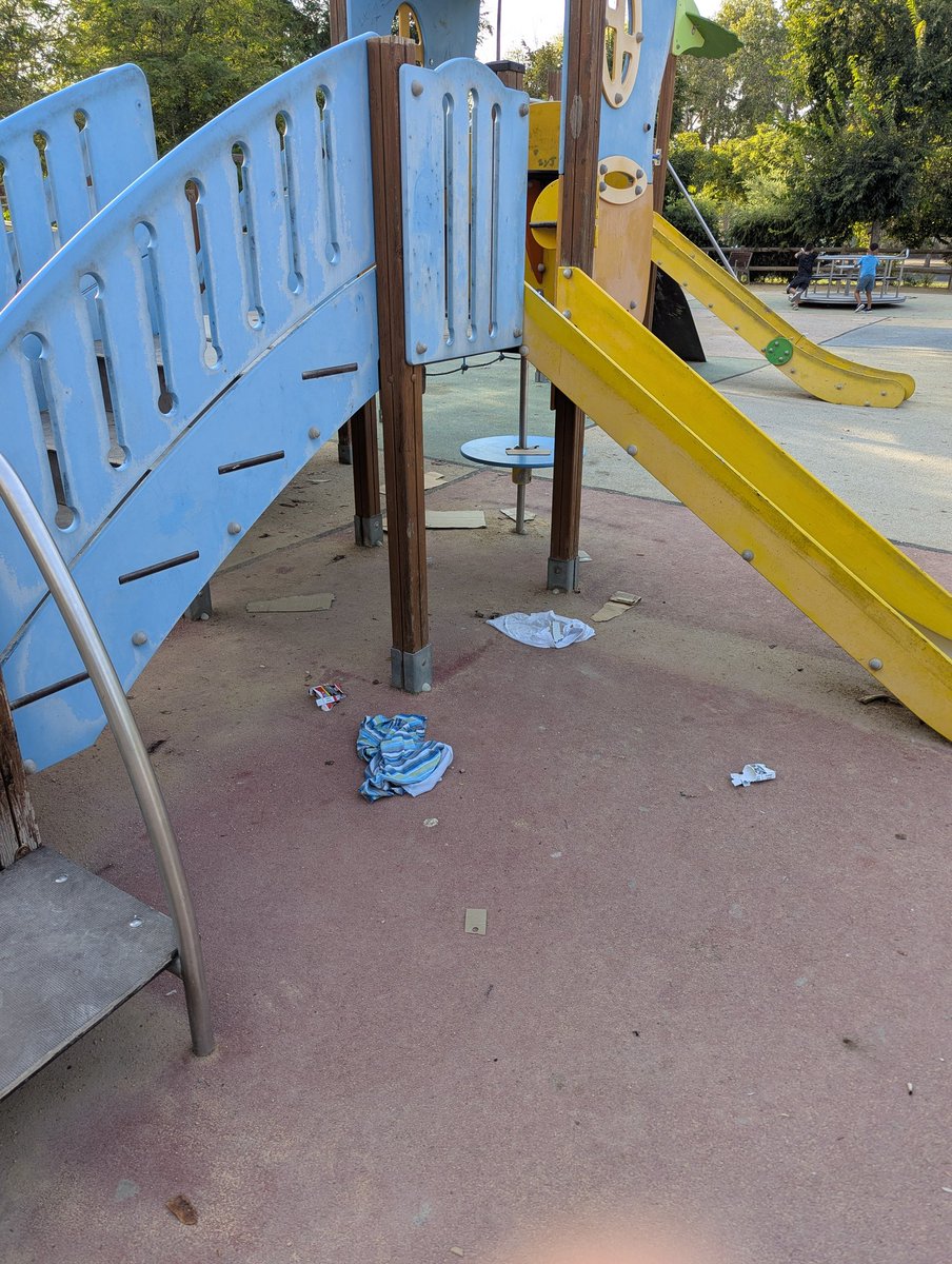 alejandryto's tweet photo. @saicalicante estado en el que se encuentra el parque situado en la Vía Parque frente al parque de Lo Morant. Se podría mandar una brigada para limpiarlo? Gracias https://t.co/NalNuMH10G