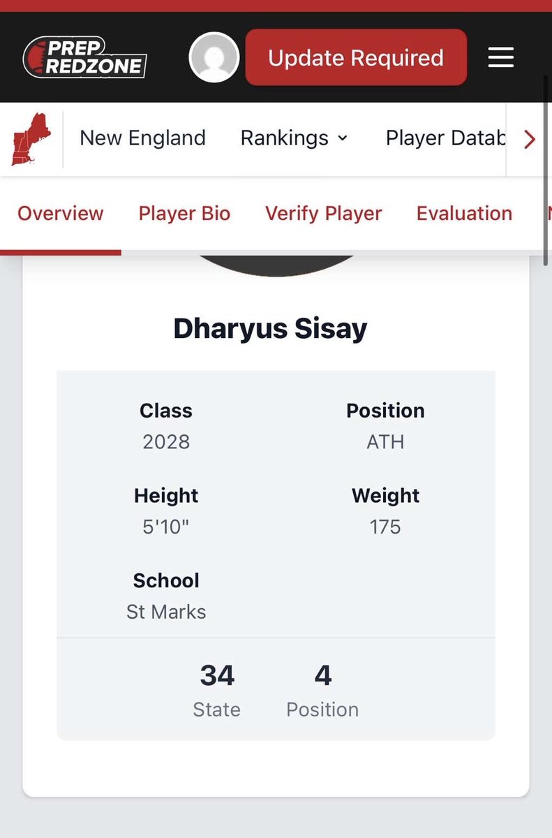 Dharyus_Sisay's tweet photo. Thank you @ScoutingNE for ranking me the #4 Ath in the class of 2028 for New England. Big year ahead!!!🦁 @PRZNewEngland @NE6FB_Recruits @StMarksFootball @CoachKG5 @cdgridironacad @RivalsFriedman @TheUCReport https://t.co/Mjw4PJ2Kho