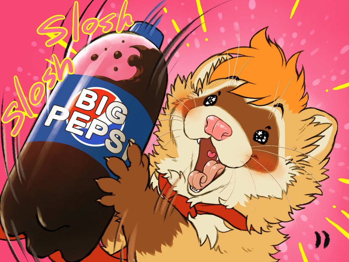 BIG PEPSI FAN!! 🥤

Awesome gift for my birthday I received from <a href="/RetroRedHusky/">Retro Red Pandusky</a>, made by one of my top favorite artists <a href="/Ichigodawashi/">Ichigodawashi🐹🍕Commission open!🍕</a>!! 💖💖
Thank you so much!! I'm so Happy!!