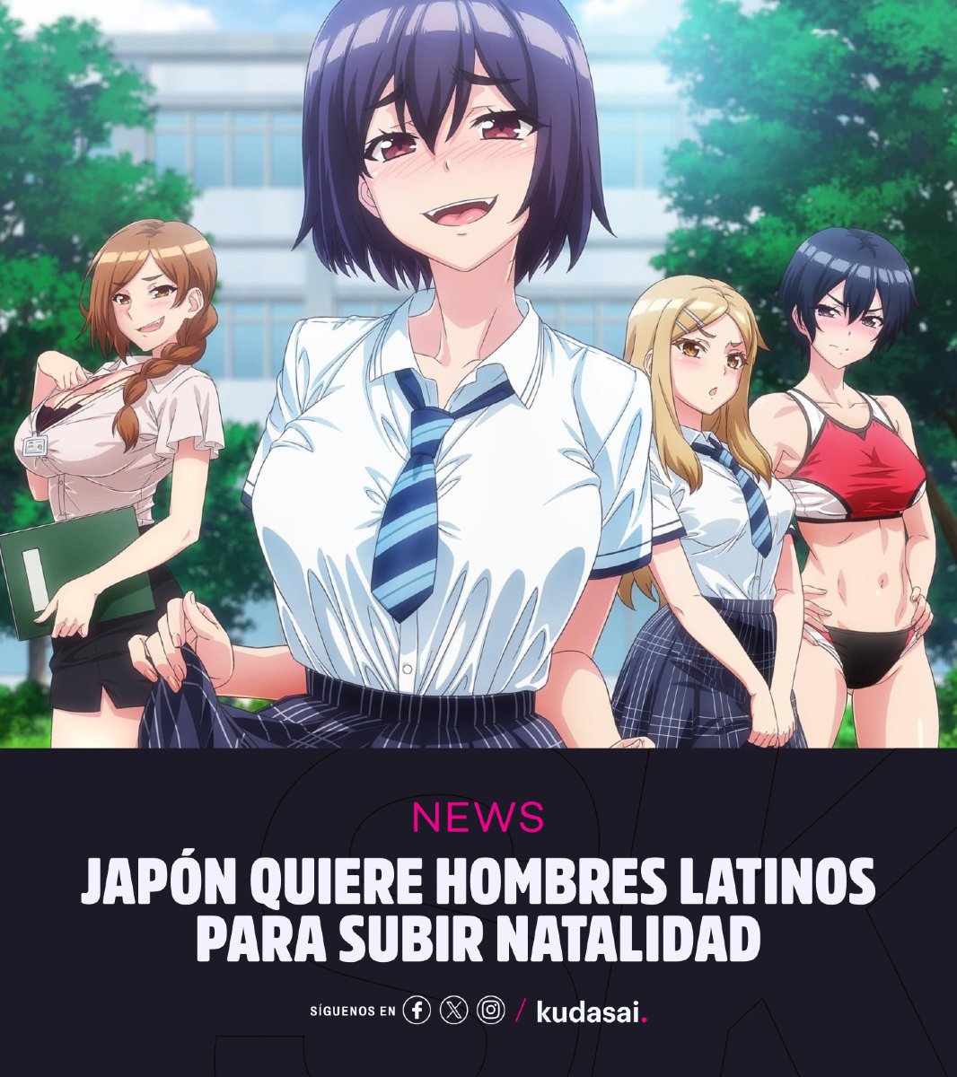 Según reportes, el gobierno japonés estaría buscando hombres latinos para “apoyar” en su crisis de baja natalidad.

La idea: importar carisma, baile y supuesta fertilidad a tierras niponas.