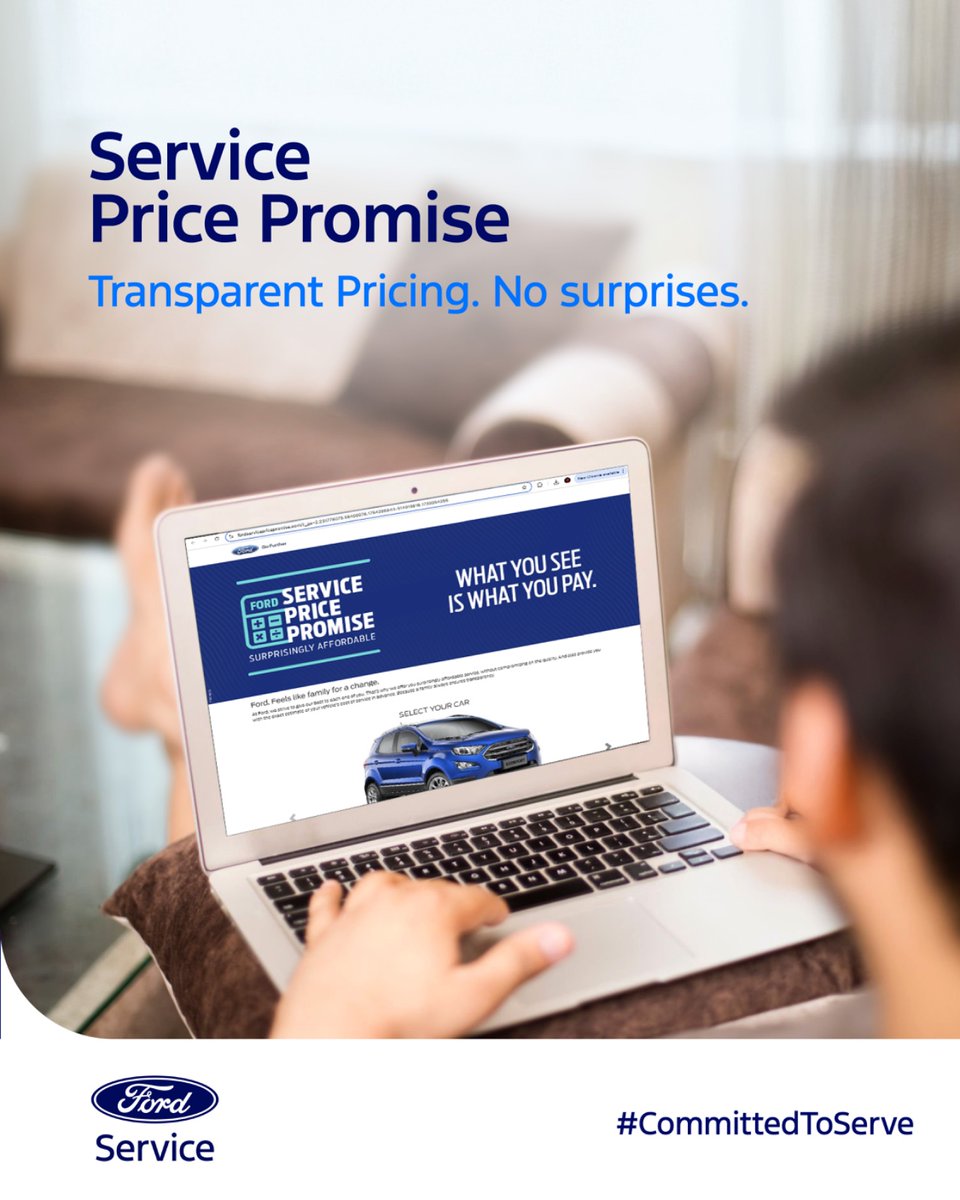 Know the cost before the service begins. With Fords Service Price Promise, there are no surprises just honest, upfront pricing you can trust. CommittedToServe https t.co 3tctC6DaXR Know the cost before the service begins