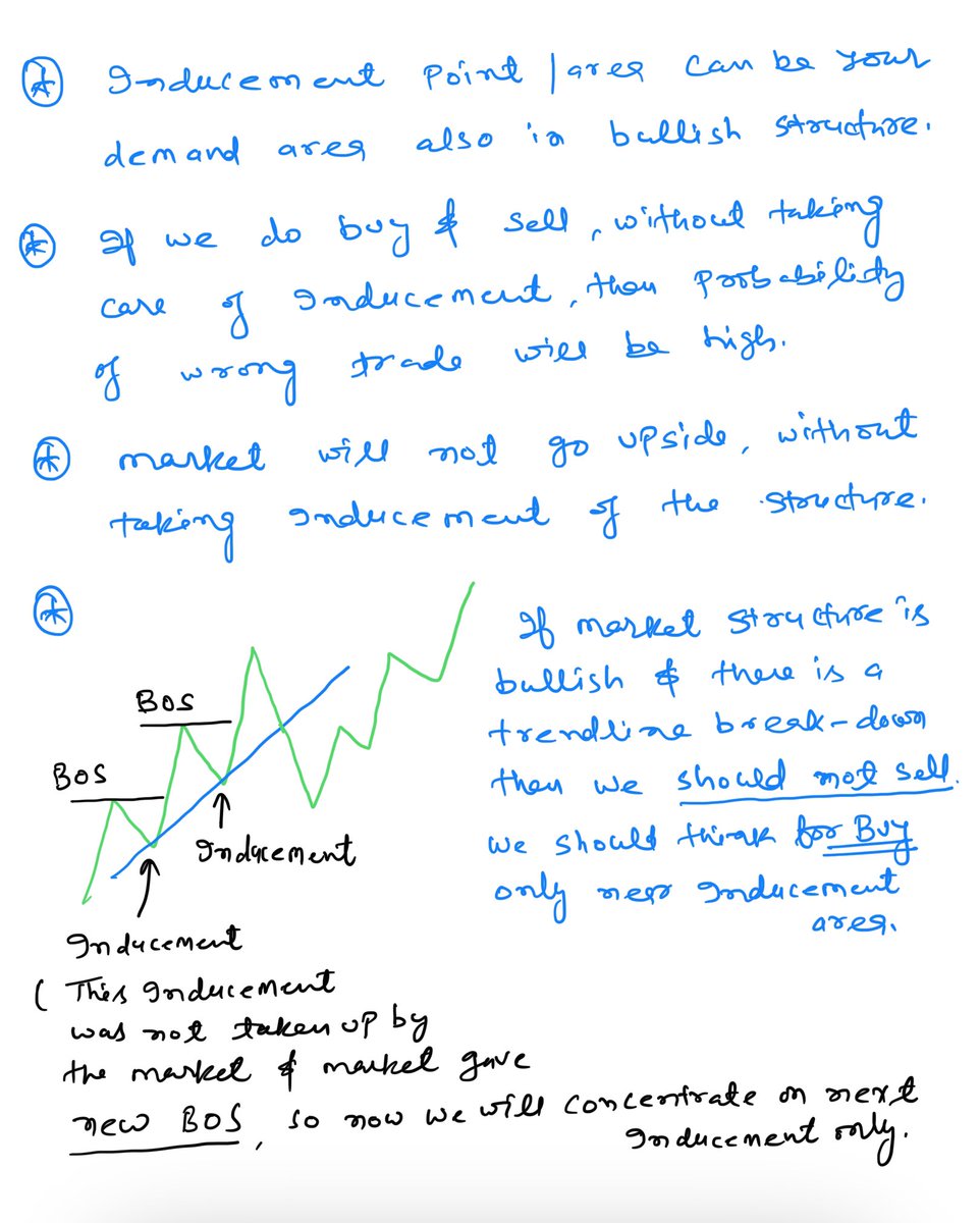 researchmantra0's tweet photo. #learningseries108
#post12
#inducement
apne hath se paper per draw karke notes bana ye.
Inducement sikhne se pehle #pullback concept ko sikhe Jo learningseries108 mein already diya hua hai.
Bina pullback sikhe inducement samaj nahi aayega. https://t.co/EMuVdTcgPe