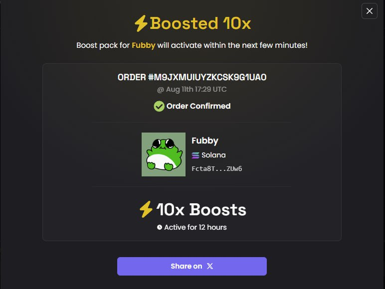 Fubbythefatfrog's tweet photo. another 10x boost paid
$Fubby to millions https://t.co/jRDYiKD6uP