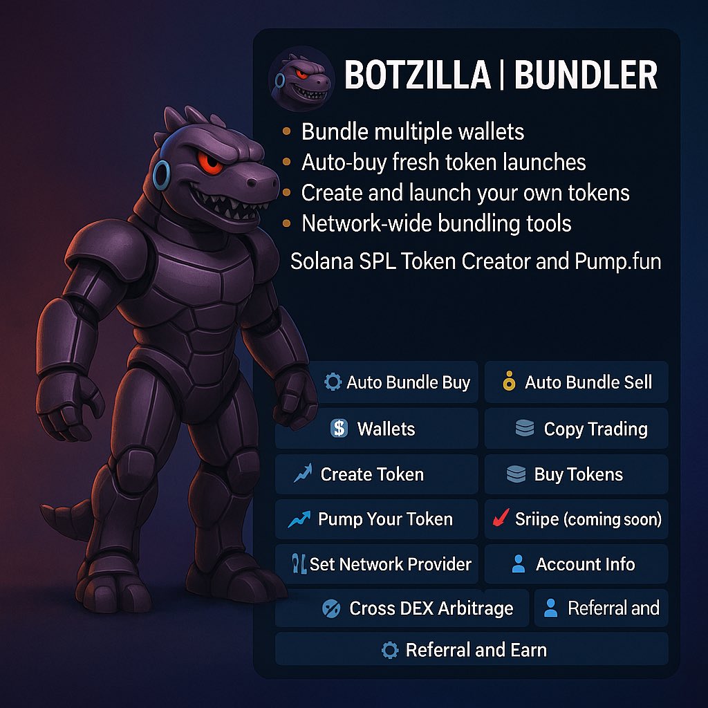 botzillabundler's tweet photo. @solana @Harri_obi Botzilla coming ! 

#Botzilla #Solana #Bitcoin #NFT https://t.co/aqbj19ytxV