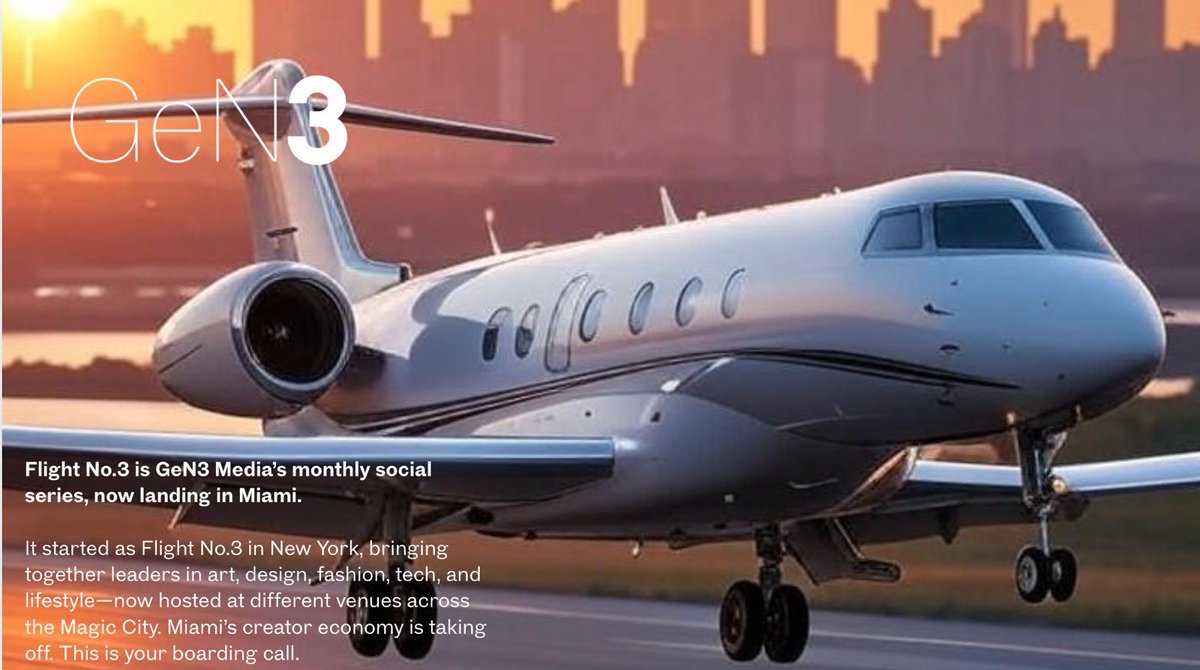 Flight No.3 lands in Miami October 3