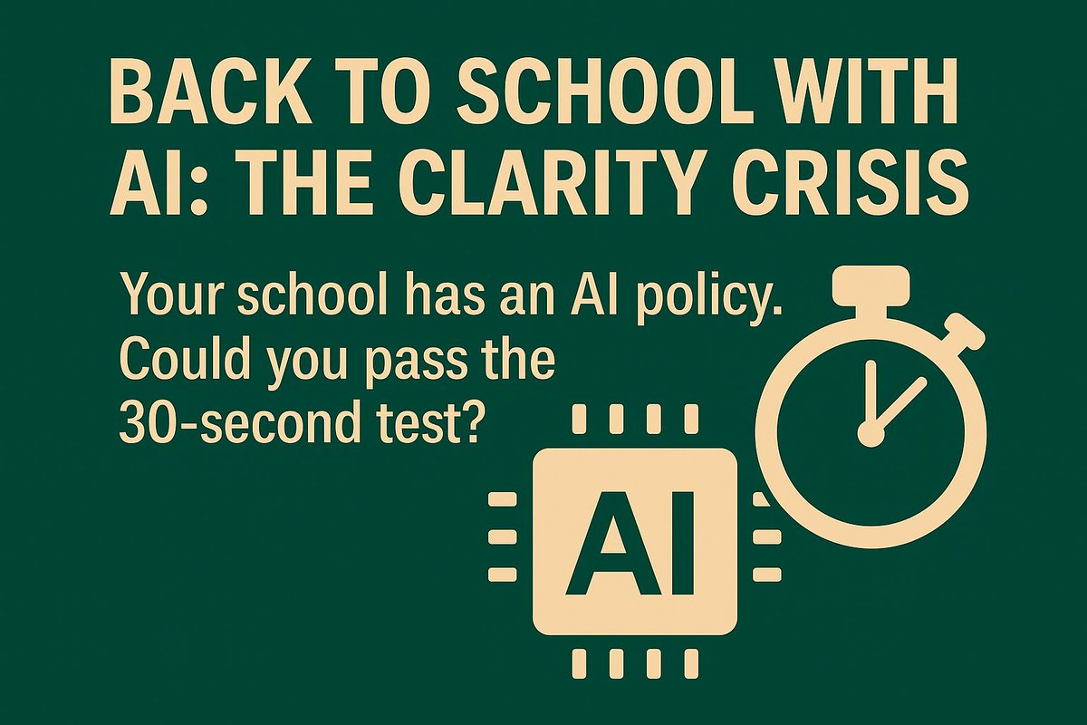 Papa_Whit's tweet photo. Back to School with AI: The Clarity Crisis https://t.co/hV8jcLqSD3 https://t.co/AETKOhPtf7
