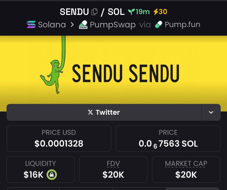 EthanOliver_'s tweet photo. Highlighted $SENDU at $20k mcap in my private Tg https://t.co/axEZAC8xae