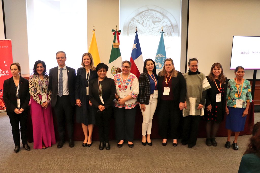 UNFPAMexico's tweet photo. #XVIConferenciaMujerALC 🟣  La Salud Sexual y Reproductiva y una vida libre de violencia y los cuidados, no son un componente más de la ayuda humanitaria, son su punto de partida.

@UNFPAMexico participa en el #SideEvent "Los cuidados en contextos de #MovilidadHumana en #ALC https://t.co/rEd3HqXCxJ