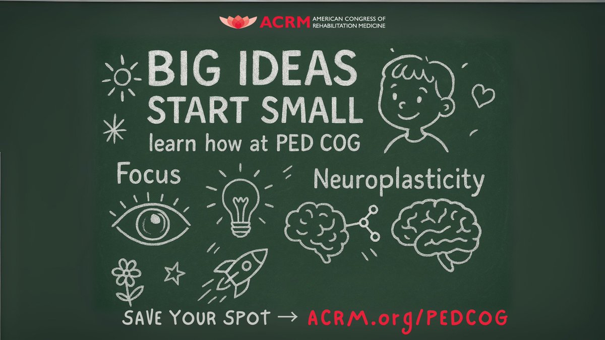 ArchivesPMR's tweet image. 𝗕𝗶𝗴 𝗶𝗱𝗲𝗮𝘀 𝘀𝘁𝗮𝗿𝘁 𝘀𝗺𝗮𝗹𝗹 — 𝗮𝗻𝗱 𝘁𝗵𝗲𝘆 𝗴𝗿𝗼𝘄 𝘀𝘁𝗿𝗼𝗻𝗴𝗲𝗿 𝘄𝗶𝘁𝗵 𝘆𝗼𝘂. 

Join experts whether you're a clinician, researcher or rehab specialist.

Save your spot now → ACRM.org/PEDCOG

#ACRM2025  #ChildRehab #BrainDevelopment #Rehabilitation