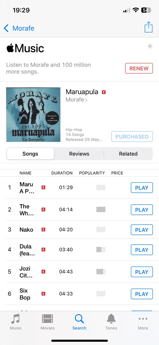 <a href="/MorafeThe/">TheLegendaryMorafe</a> Thank you for the beautiful album. 20 years in. #Motswako 

Cc <a href="/KhuliChana/">KhuliYano</a>, <a href="/towdeemac/">Towdeemac</a>, <a href="/KayGizmSoul/">𝐊𝐀𝐘𝐆𝐈𝐙𝐌 𝐒𝐎𝐔𝐋</a>