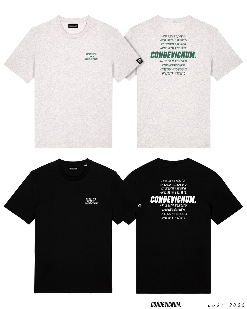Condevicnum's tweet image. Ce soir on revient avec 2 nouvelles créations. Deux créations que l’on a voulu toute en sobriété et qui expriment chacune à leur manière cet attachement pour notre ville…

Précommande ouverte sur condevicnum.bigcartel.com jusqu’au 31.08, 20h.✌️