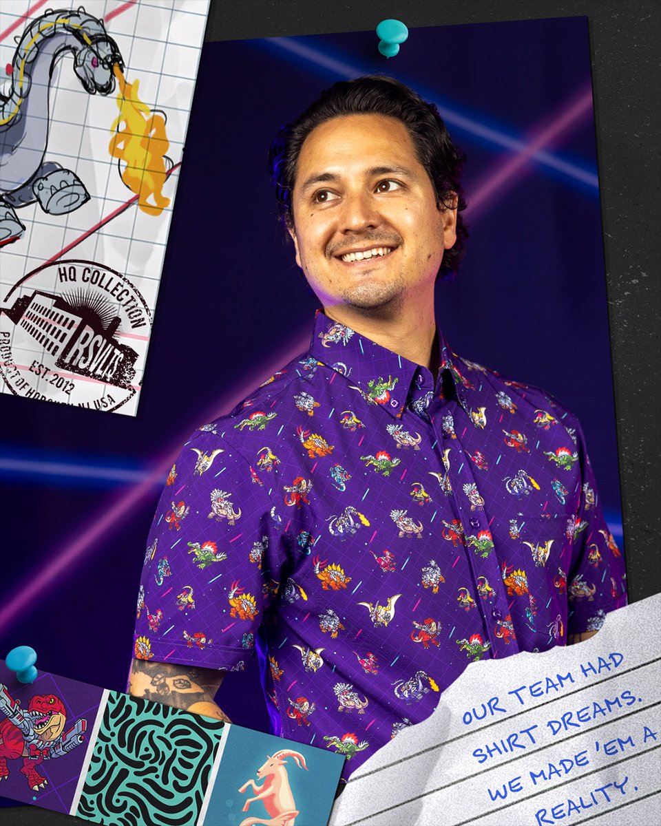 It's an employees'-choice free-for-all on the first-ever RSVLTS HQ Collection 💭🦖 Launching tomorrow, 8/12, at 4 PM ET.

#RSVLTS #HQCollection