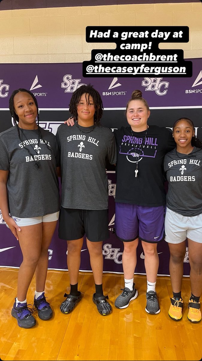 Big thanks to @SpringHillCollege for having my player <a href="/Z_shawrease/">Za’khiya Shaw-Rease</a> at team camp! Great competition, great coaching, and a first class experience. 🏀<a href="/THECASEYFERG/">F E R G</a>