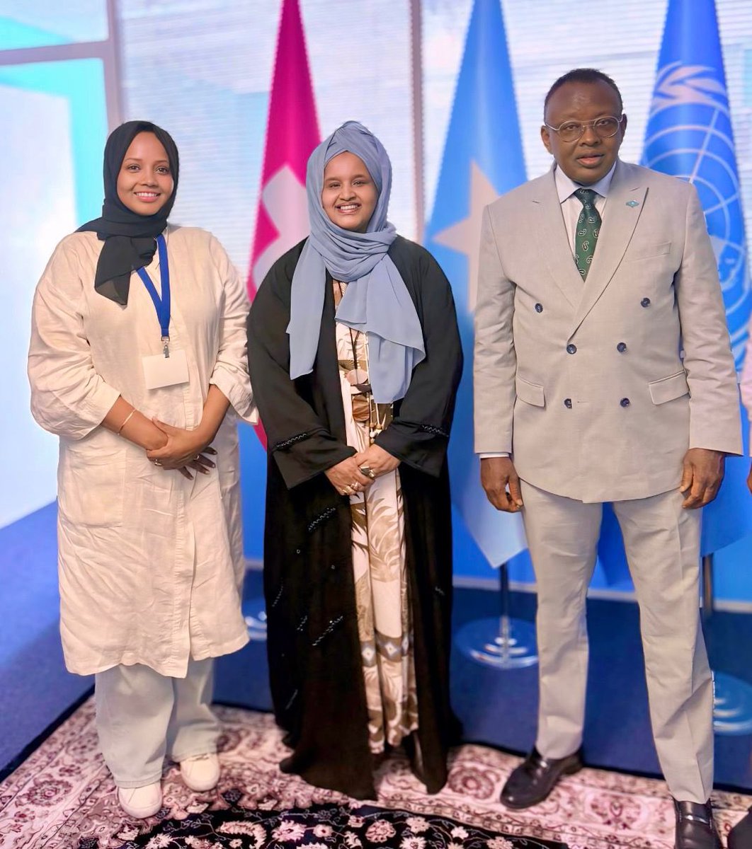 Honoured to be warmly received by H.E. Amb. <a href="/KhadraDuale/">Ambassador Khadra Dualeh</a> at Somalia’s Permanent Mission to the UN in Geneva. I am here to join the 5th session of the Intergovernmental Negotiating Committee (INC-5) to advance Somalia’s voice in global climate action.