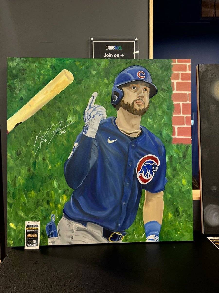 So we had some challenges with our auction platform and decided to post the charity auction of these awesome signed canvases (JSA Authenticated) on eBay.

Proceeds go to the Kyle Tucker foundation and Joe DiMaggio's Children's Hospital. Auctions set to end tomorrow (Links below)