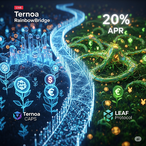 0xXeres's tweet photo. 🗓️ Tonight at 8 PM CET
🇫🇷Live AMA on @Ternoa_  FR Telegram!
We'll be talking about the RainbowBridge 🌉 and the launch of the LEAF Protocol 🌱
💰 $USDC yield farming, re-engineered:
🔒 Morpho-secured principal
📈 Up to 20% sustainable APR
🌀 Synthetic → Real LEAF rewards
🌉 Cross-chain via VaultBridge
📲 Join us: https://t.co/XZP0tKMuUu

#Ternoa #LEAF #DeFi #AMA