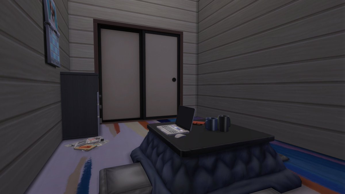 You don't know how to draw rooms and are you a total lamer at it? Sims will come to the rescue!  

Honestly, I spent HALF a DAY building this store for future art.