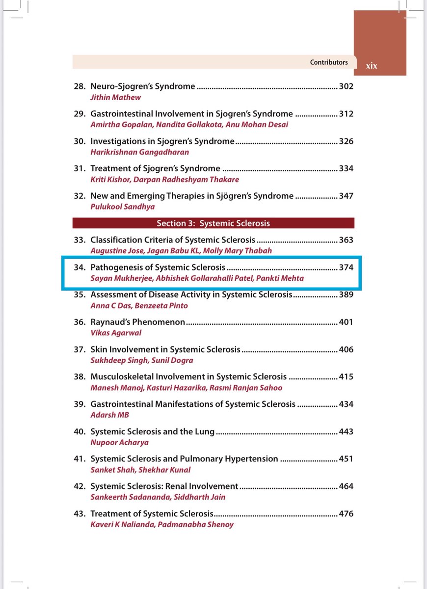 Sayan Mukherjee MD, DM (@drmsayan) on Twitter photo Proud to be a part of this academia📰
📑Pathogenesis of SSc
🔖Rheumatology Clinics: Connective Tissue Diseases, alongside esteemed authors, researchers & clinicians of <a href="/IndianRheum/">IRA</a> 🙏
Grateful to my wonderful co-authors <a href="/Abhishek_joints/">Abhishek G P</a> & <a href="/PanktiMehta24/">Pankti Mehta</a> Proud to be a part of this academia📰
📑Pathogenesis of SSc
🔖Rheumatology Clinics: Connective Tissue Diseases, alongside esteemed authors, researchers & clinicians of <a href="/IndianRheum/">IRA</a> 🙏
Grateful to my wonderful co-authors <a href="/Abhishek_joints/">Abhishek G P</a> & <a href="/PanktiMehta24/">Pankti Mehta</a>