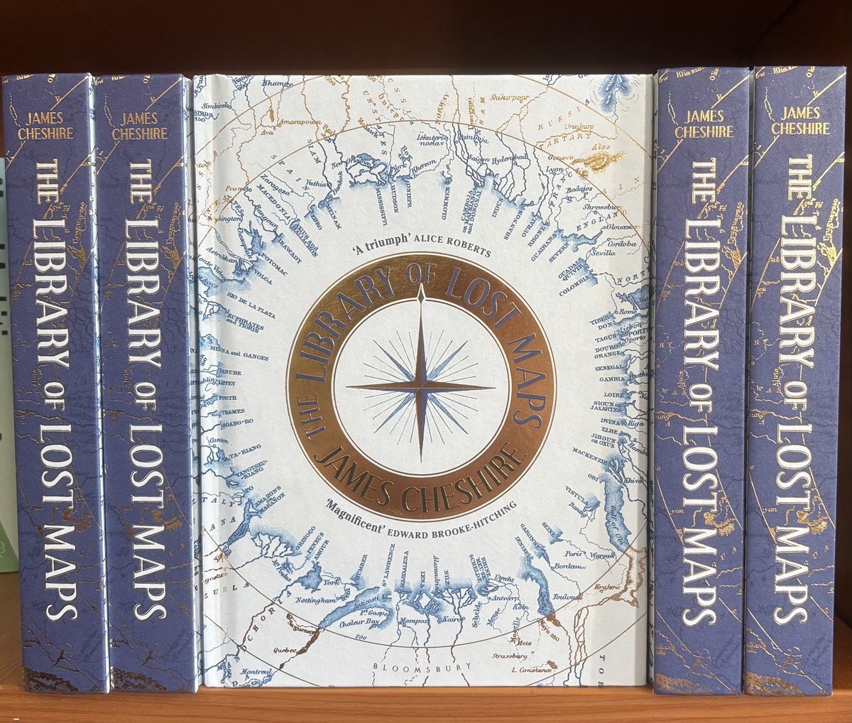 IanPlayfair's tweet image. Advance copies of @spatialanalysis wonderful new book, The Library of Lost Maps, arrived in the @BloomsburyBooks offices today. It’s probably the most stunningly beautiful book I’ve worked on. Out on 9 October.