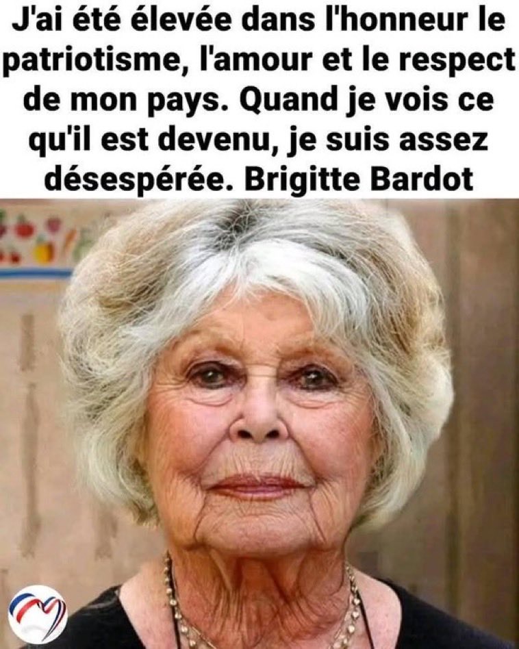Brigitte, la vraie, symbole de la beauté et du charme à la française, nous rappelle que la France, notre France a été saccagée par nos hommes politiques qui la gouverne ou qui l’ont gouvernée…
Vous pensez à qui ?
