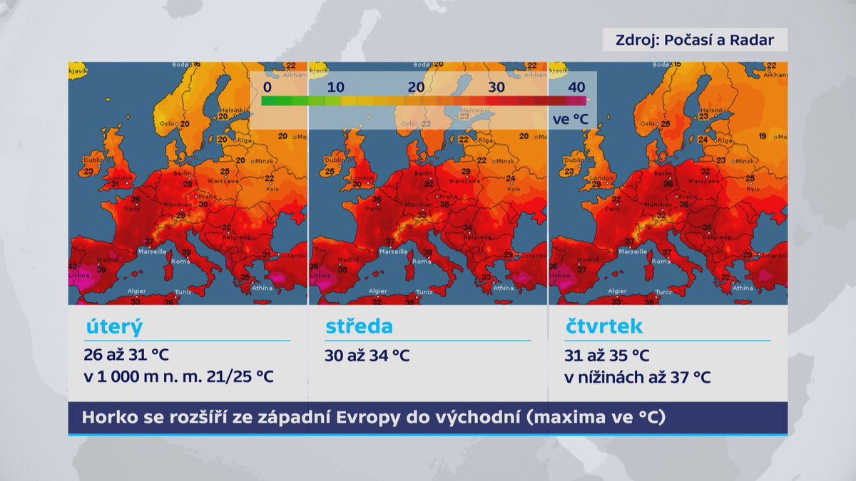 Pro ty, co mi tu vyčítali, že jim byla o víkendu zima posílají shora nášup
